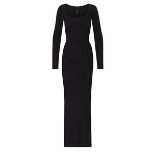 SKIMS Long Dress in Onyx